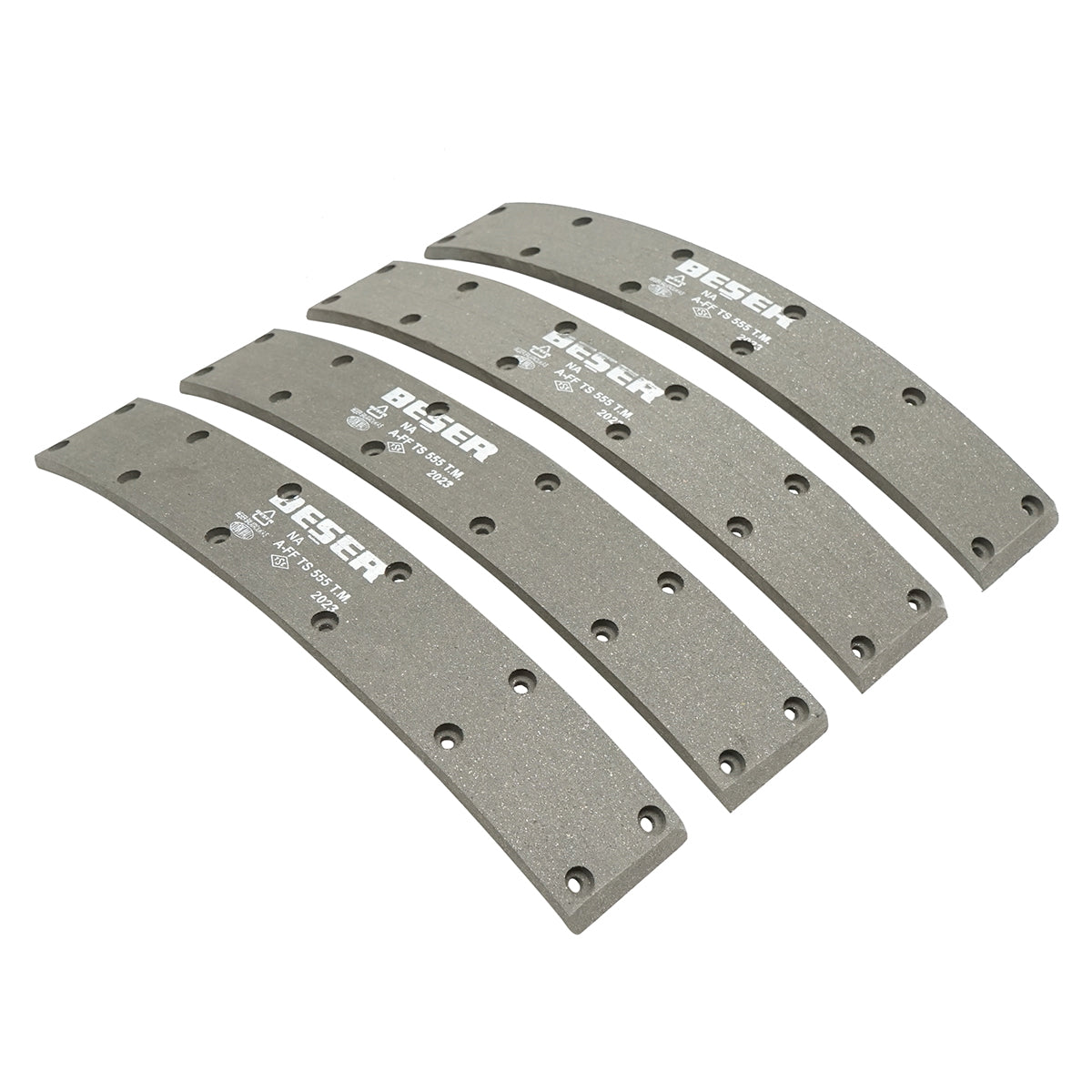 Brake shoe set 355x51mm for Massey Ferguson OEM code 1851062M91